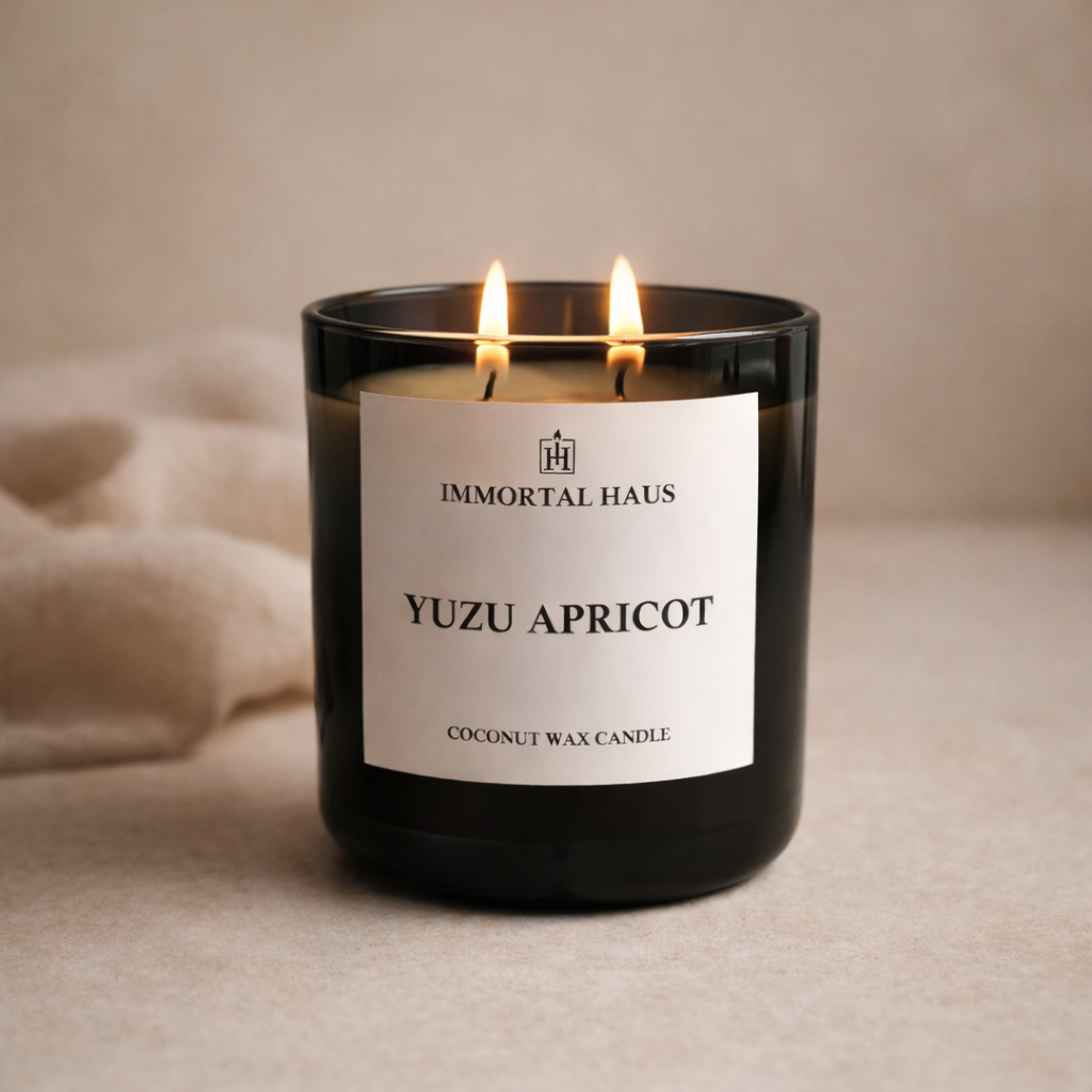 Yuzu Apricot Luxury Candle - Immortal Haus