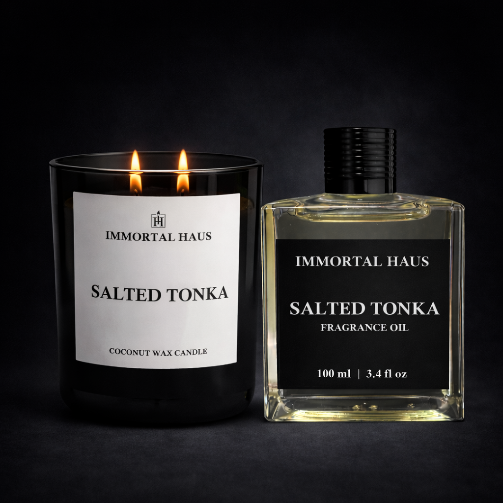Salted Tonka Candle + Fragrance Oil Set