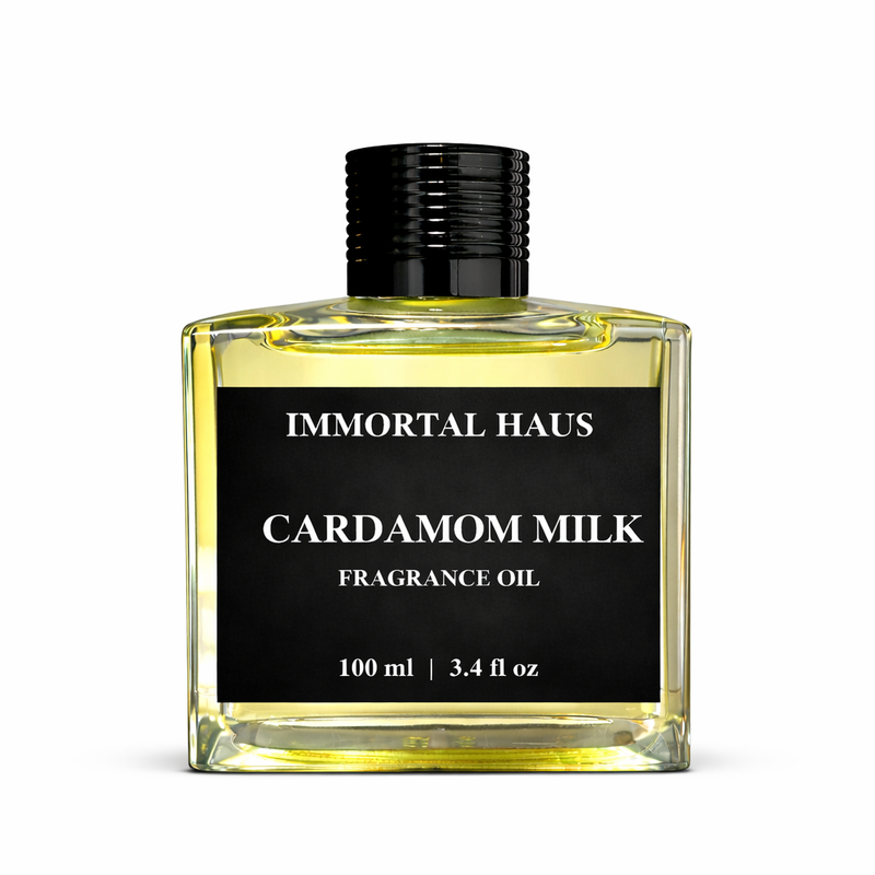 Cardamom Milk fragrance oil in glass bottle, black cardamom and vanilla scent, for cold air diffusers