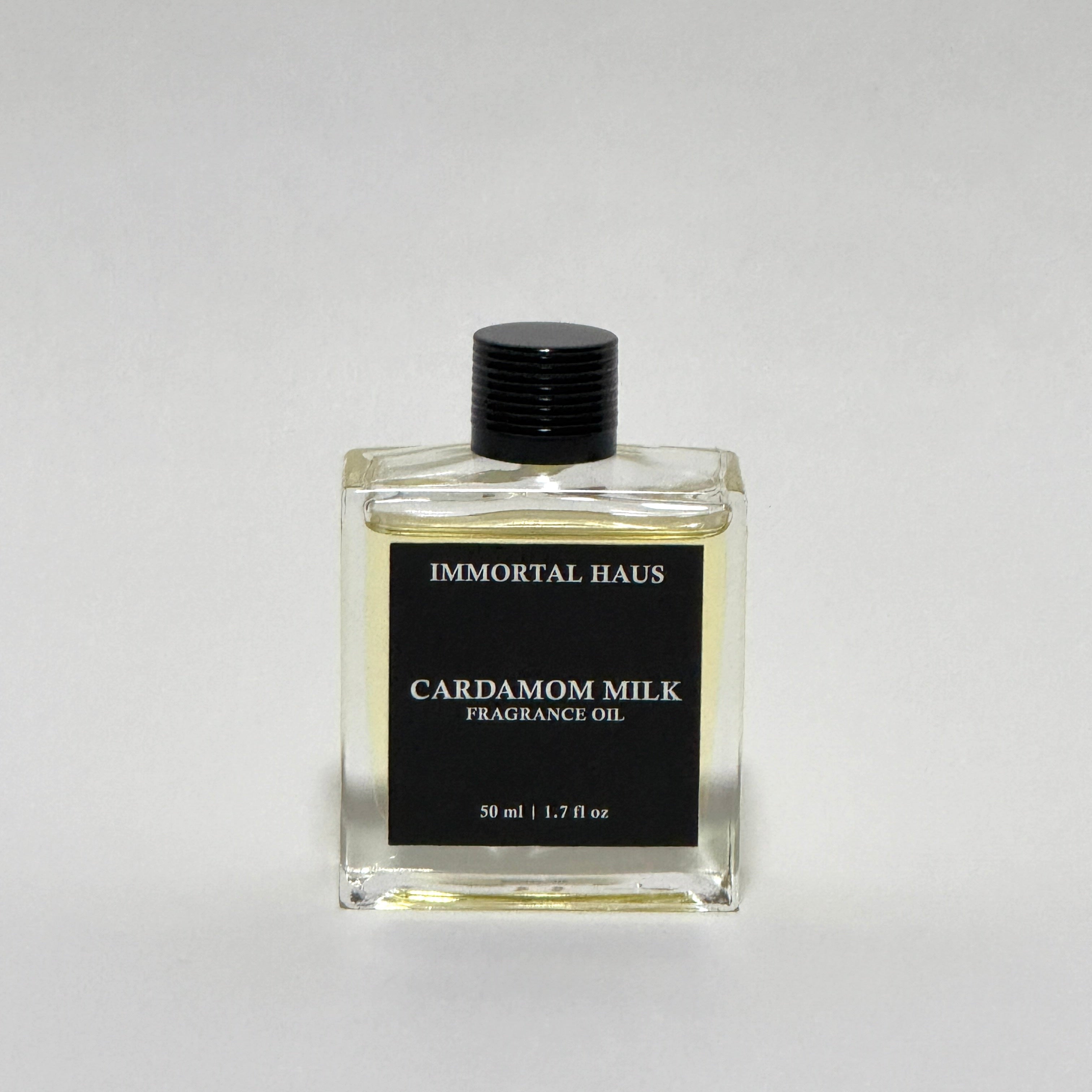 Cardamom Milk fragrance oil in glass bottle, black cardamom and vanilla scent, for cold air diffusers