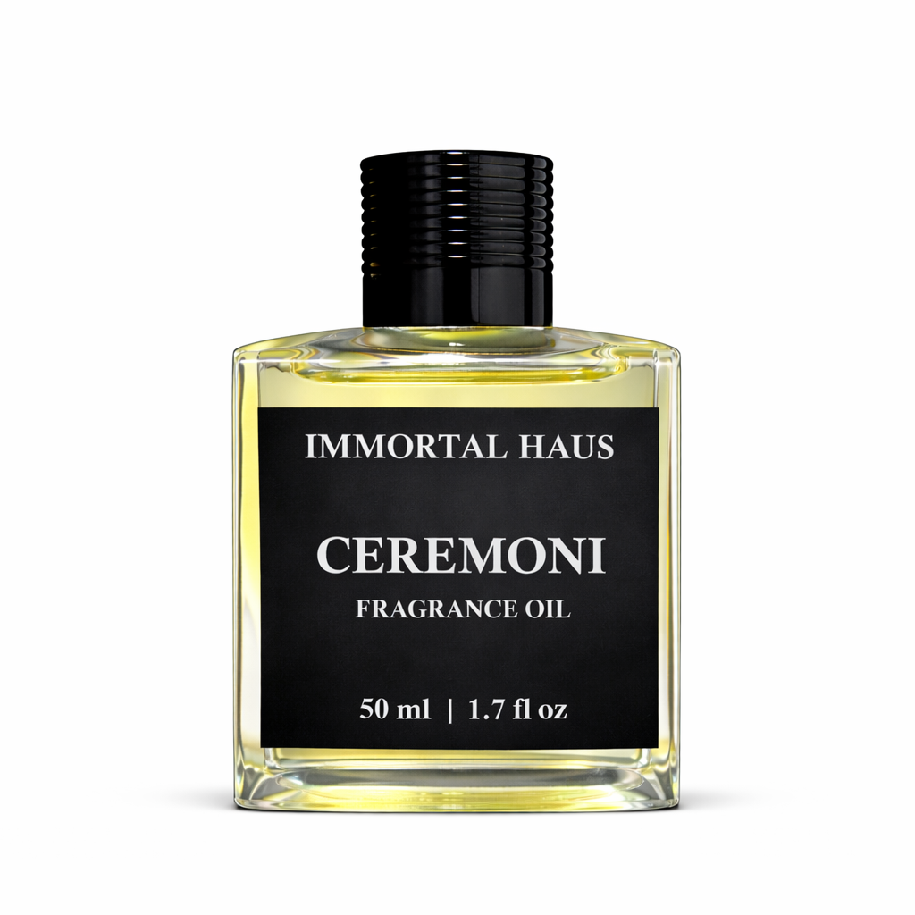 Ceremoni fragrance 50 ml oil in glass bottle, palo santo and sage scent, for cold air diffusers