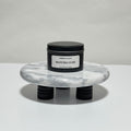 Matcha Luxe travel candle in charcoal gray tin, green tea and cream scent, 6.3 oz single wick