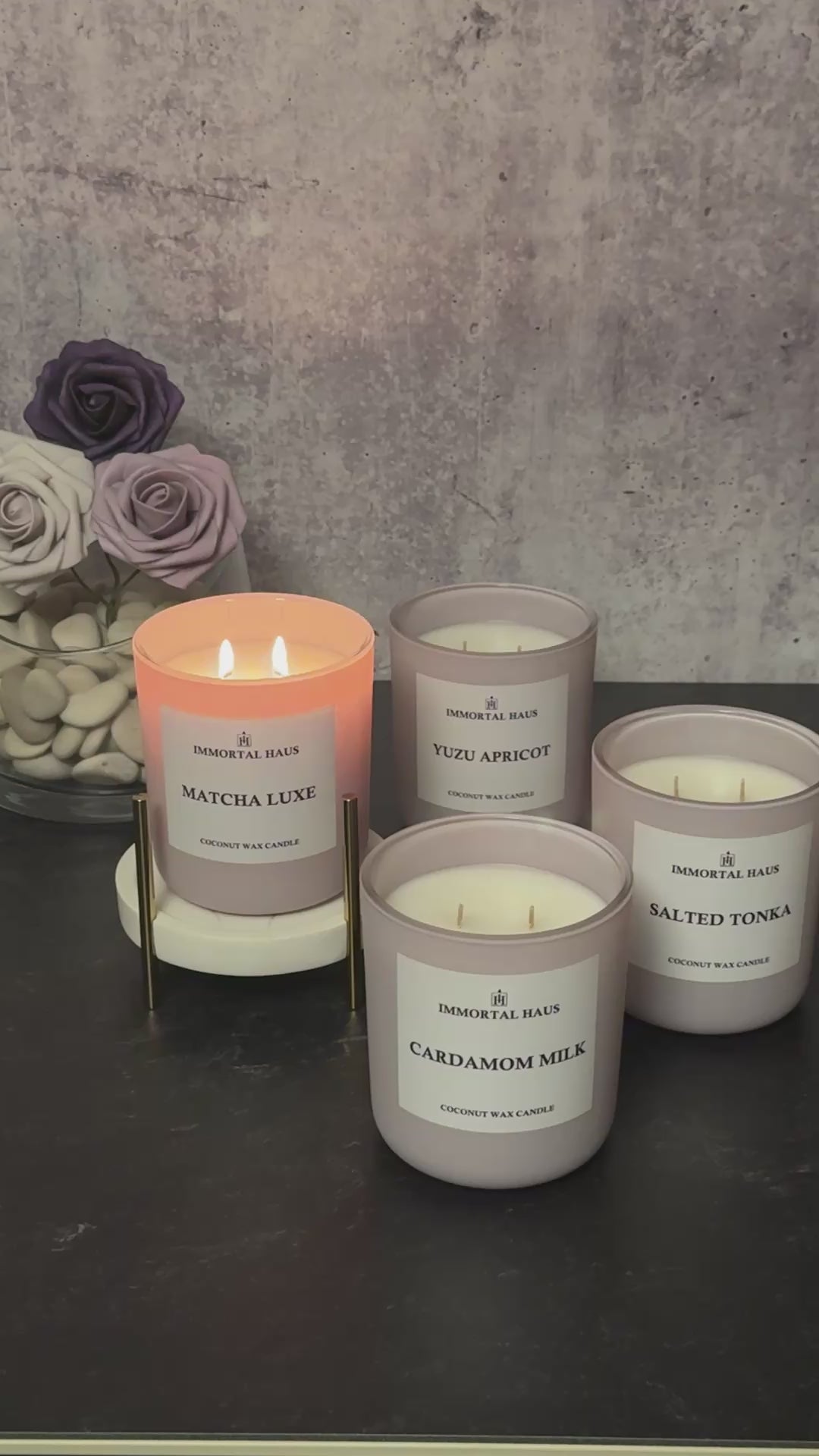Limited Edition Candle Set Lit