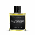 Salted Tonka fragrance 50 ml oil in glass bottle, sea salt and amber scent, for cold air diffusers